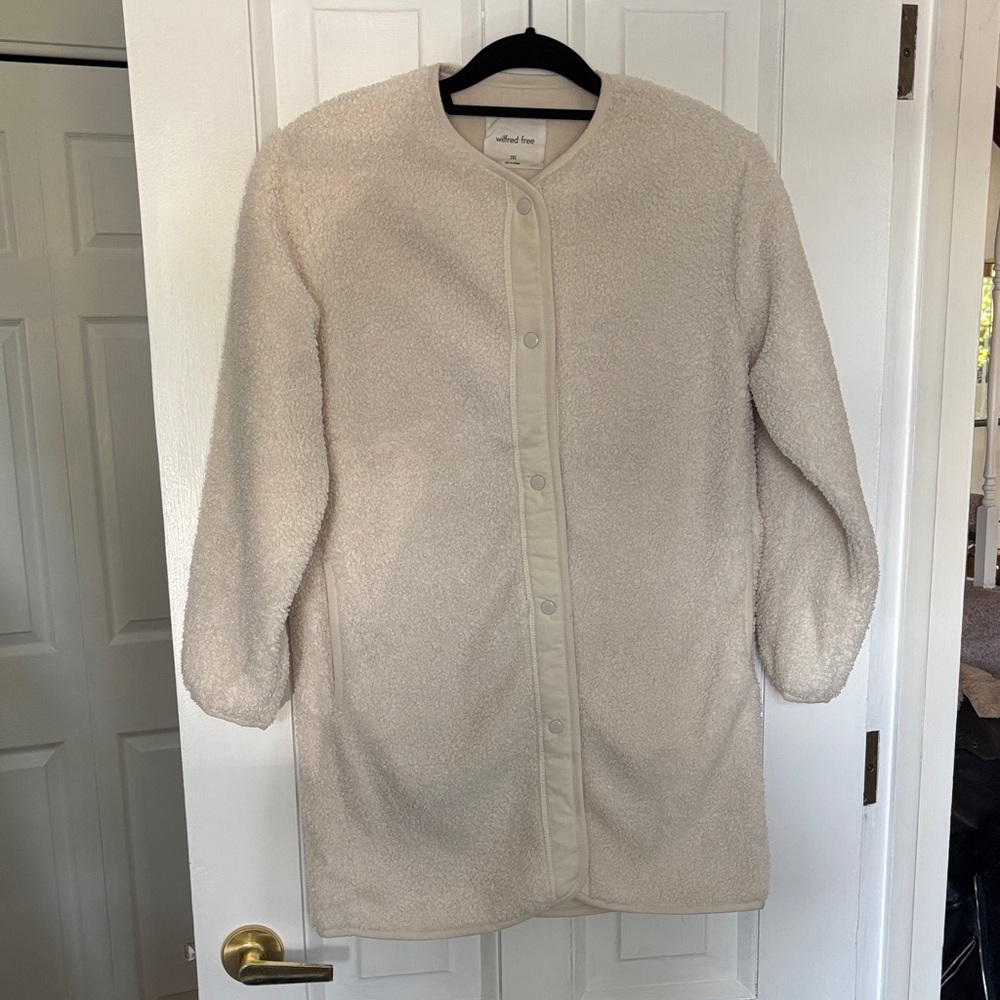 Wilfred Cream Button-Up Jacket